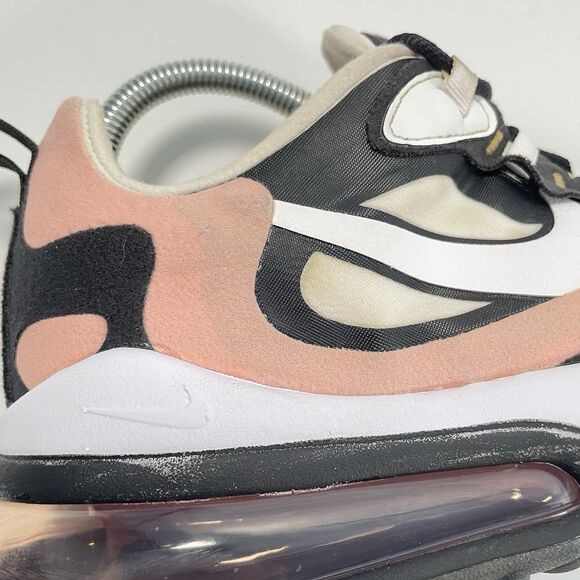 Nike Air Max 270 React Women Running Shoes Coral Black White AT6174-005 Size 8.5 - Picture 13 of 13